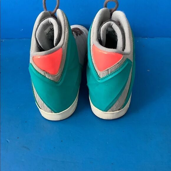 Nike LeBron 11 XI Lifestyle 'Wolf Grey' Green Pink Mens 11 616766-002 - Picture 3 of 8